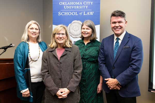 speakers from the Quinlan Lecture at OCU Law