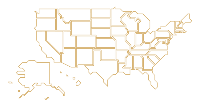 map of US states